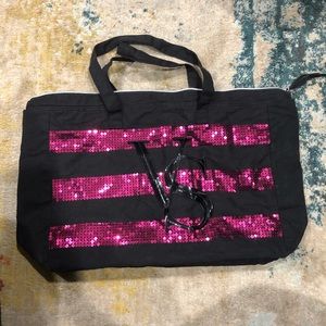 Sequin VS Weekend Bag W/Zipper